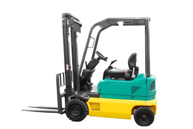 Forkliftler izole