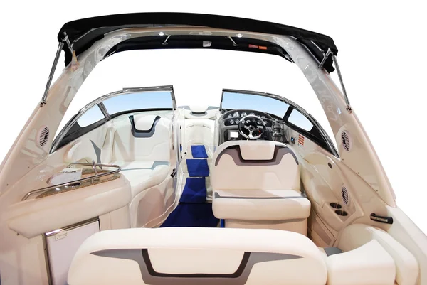 Luxury fast boat interior — Stock Photo, Image