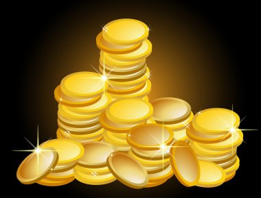 Golden Coins clipart