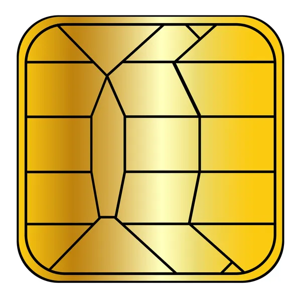 Chip de tarjeta de crédito — Foto de Stock