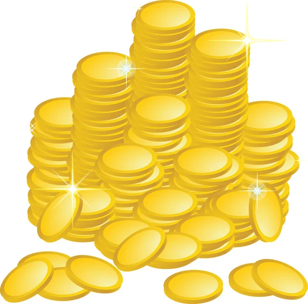 Monedas de oro — Foto de Stock
