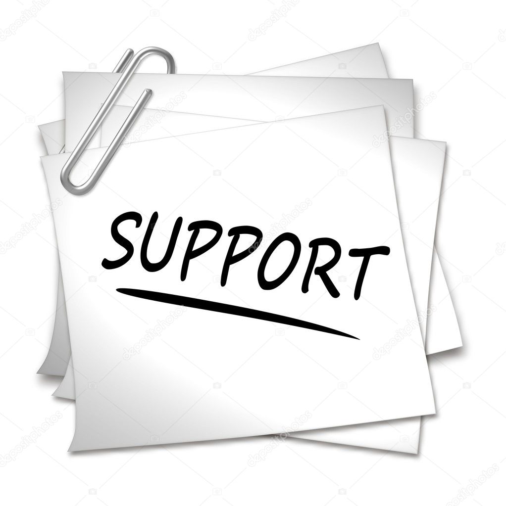 Memo with Paper Clip - Support
