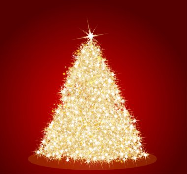 Christmas tree background clipart