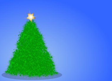 Christmas tree background clipart