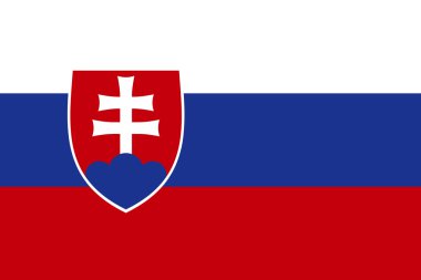 National Flag Slovakia clipart