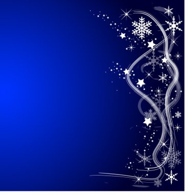 Mavi Noel arkaplanı