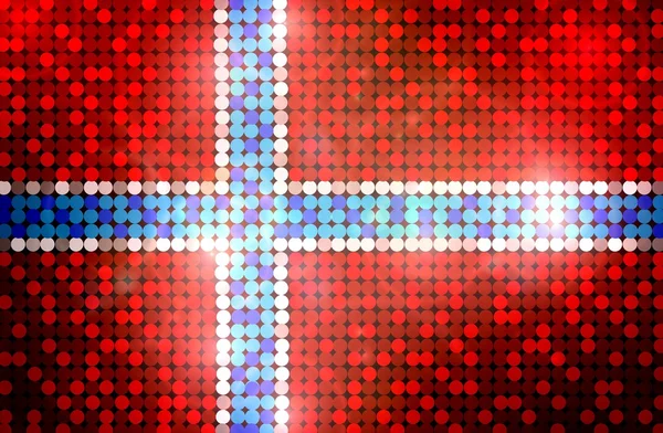 Αφρώδη σημαία της Νορβηγίας — Φωτογραφία Αρχείου