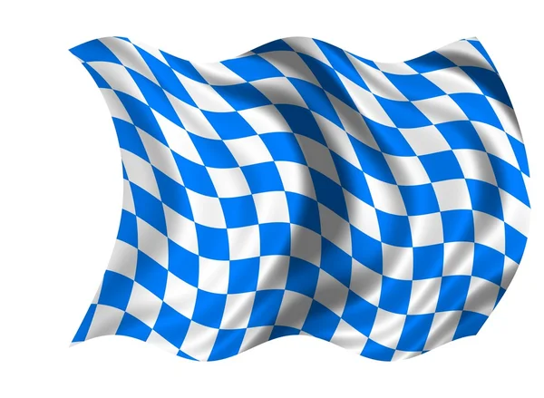 Nationale vlag van Beieren — Stockfoto
