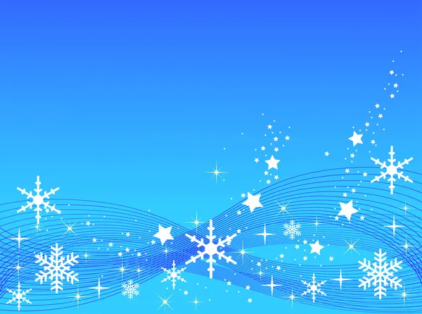 Blauwe kerstachtergrond — Stockfoto