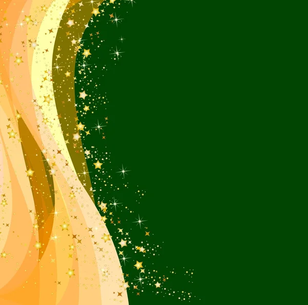 Illustration of a green christmas background wit — Stock Photo, Image
