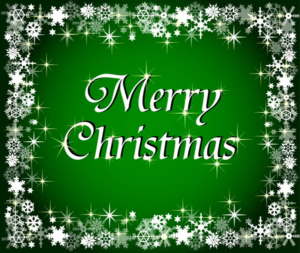 Green merry christmas background — Stock Photo, Image