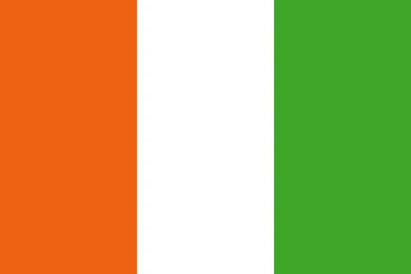 Nationalflagge Elfenbeinküste — Stockfoto
