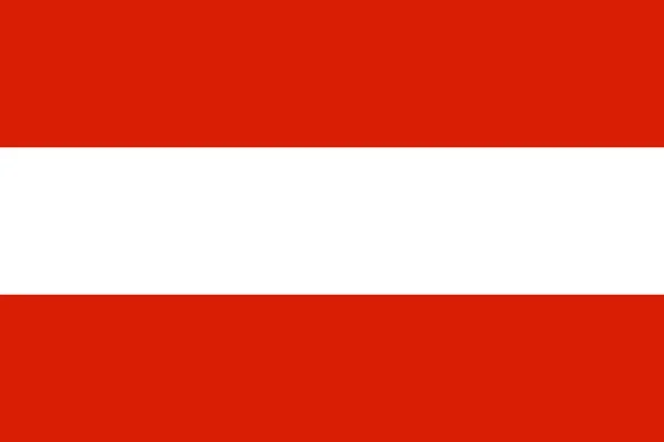 Národní vlajka Rakousko — Stock fotografie