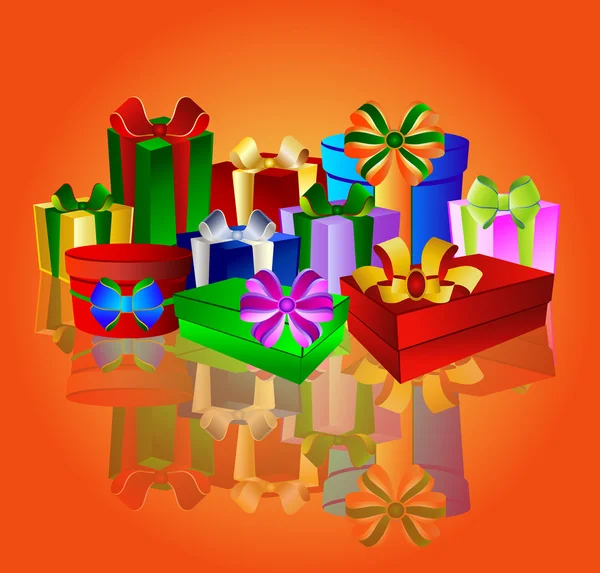 Colorful present background — Stock Photo, Image