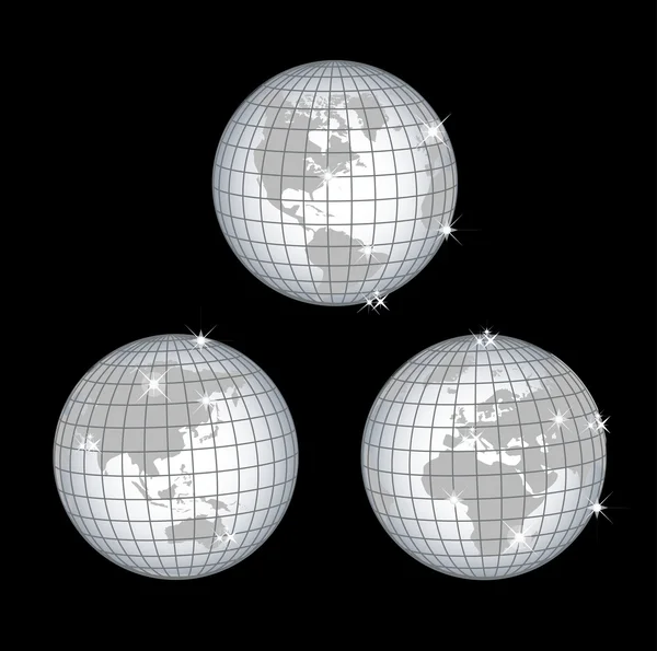 Глобус всіх континентах — стокове фото