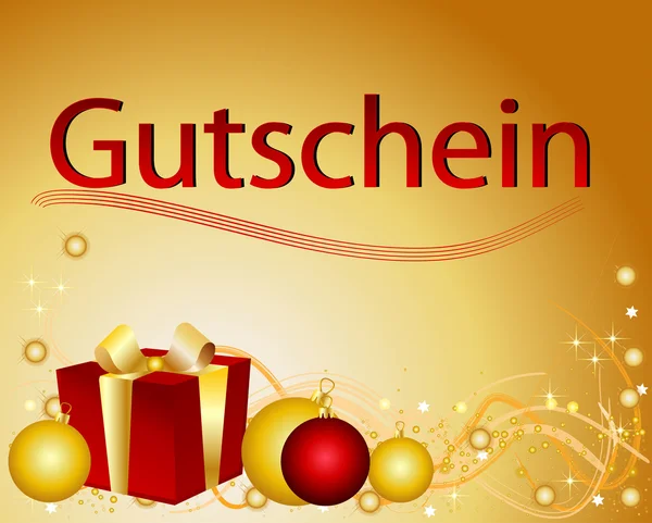 Certificado de regalo alemán —  Fotos de Stock