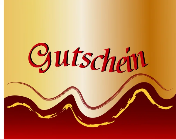 Deutscher Gutschein — Stockfoto