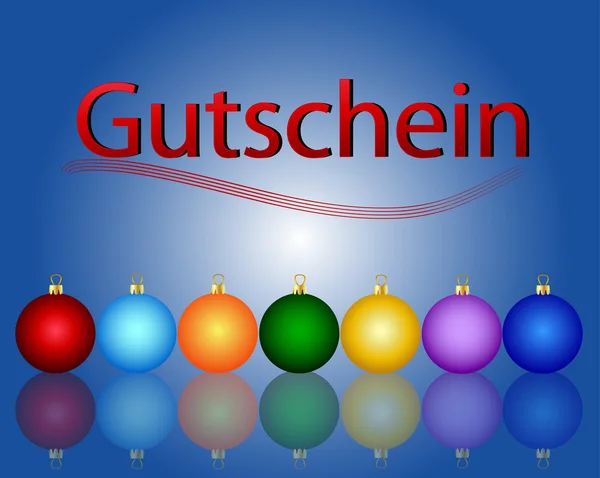 German Gift Certificate — Stock Photo, Image