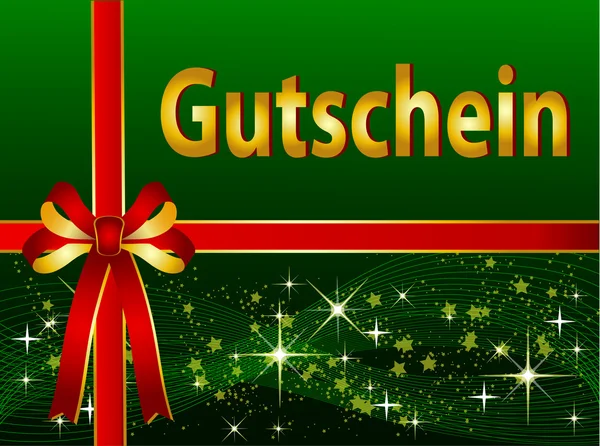 Certificado de regalo alemán —  Fotos de Stock
