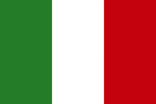 Nemzeti zászló, Olaszország — Stock Fotó