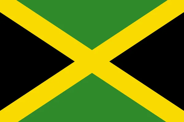 Nationella flagga jamaica — Stockfoto