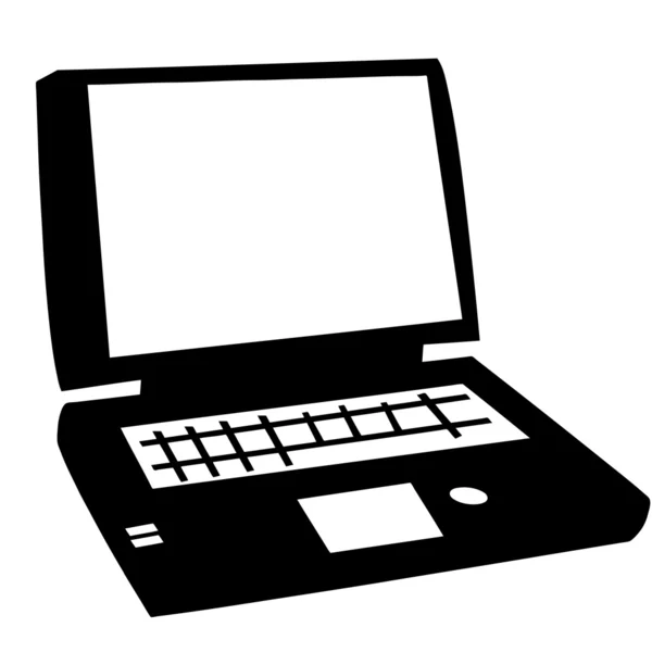 Illustratie van een laptop — Stockfoto