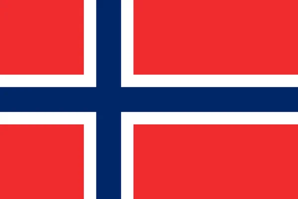 Narodowej flagi Norwegii — Zdjęcie stockowe