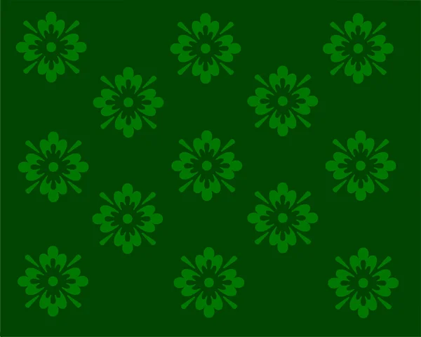 Illustration einer grünen Tapete Design mit fl — Stockfoto