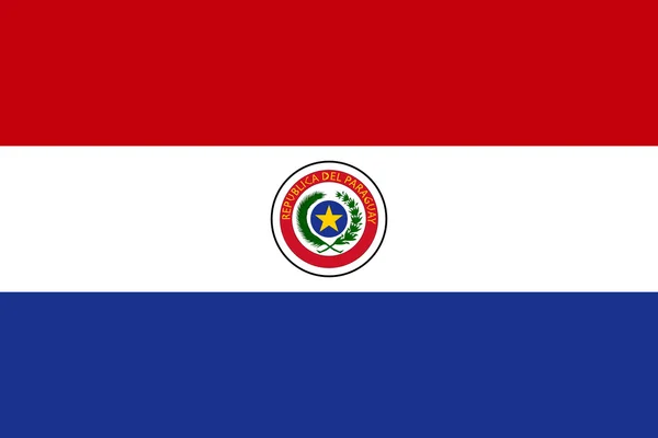 Bandeira nacional Paraguai — Fotografia de Stock