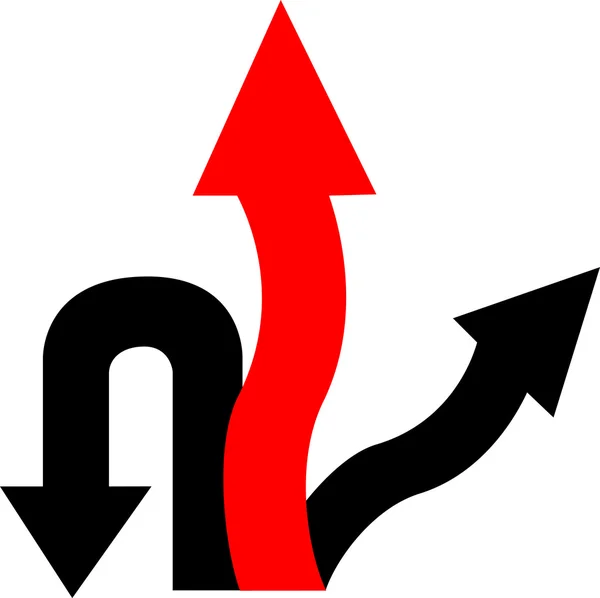 Arrows show the way — Stock Photo, Image