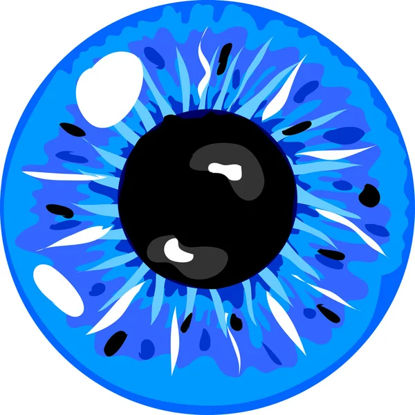 Illustration einer blauen Pupille — Stockfoto