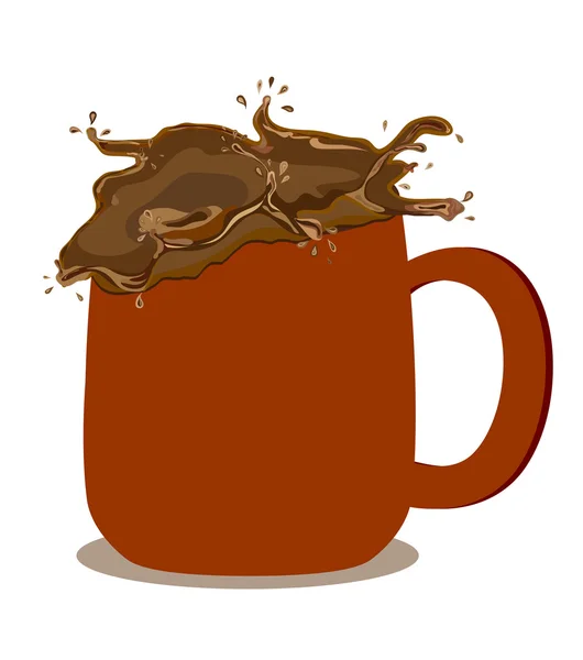巧克力奶的插图 — 图库照片