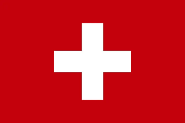 Bandeira nacional Suíça — Fotografia de Stock