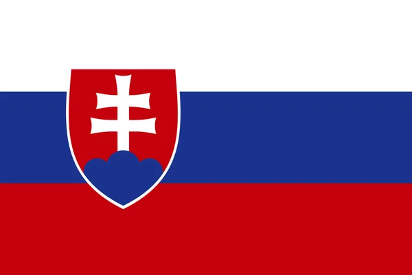 Bandera Nacional Eslovaquia — Foto de Stock