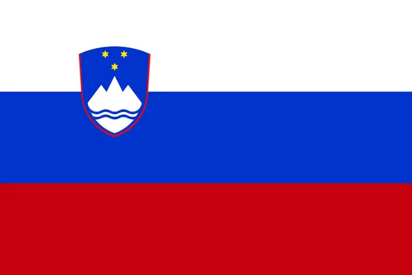 Nemzeti zászló, Szlovénia — Stock Fotó