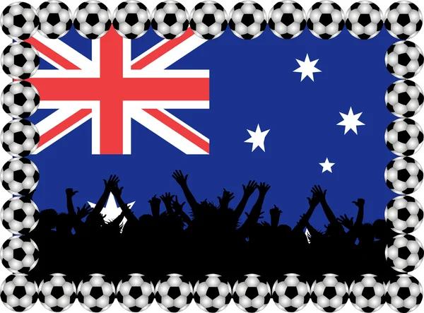 Fãs de futebol Austrália — Fotografia de Stock