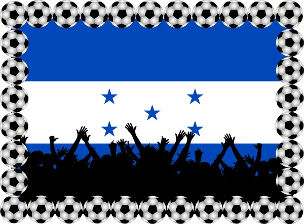 Fotbalový fanoušci Hondurasu — Stock fotografie