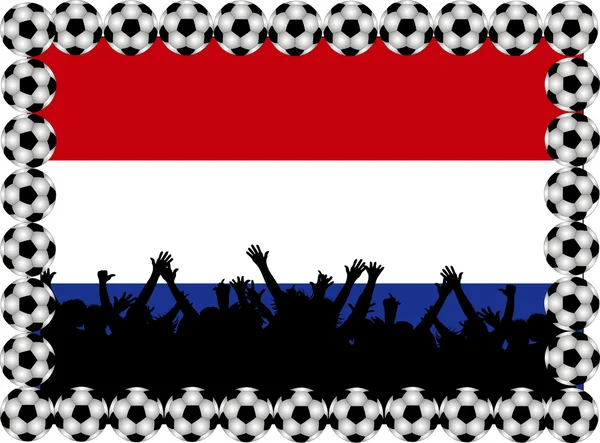 Soccer fans Netherlands — Stock Photo, Image