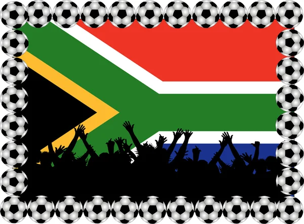 Fãs de futebol África do Sul — Fotografia de Stock