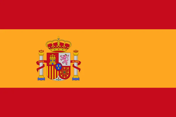 Národní vlajka Španělsko — Stock fotografie