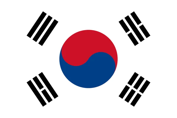 国旗韩国南 — 图库照片
