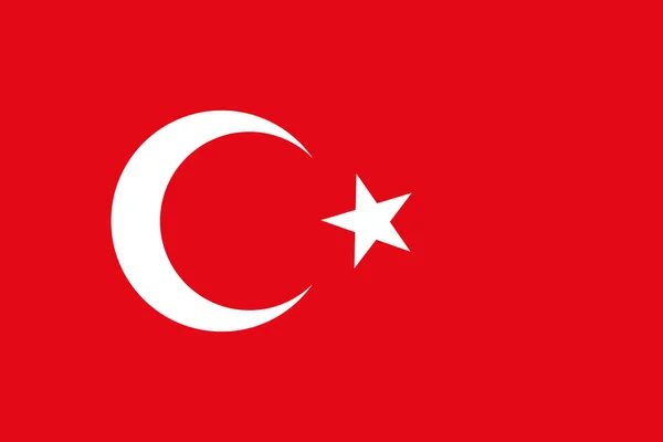 Bandera Nacional Turquía —  Fotos de Stock