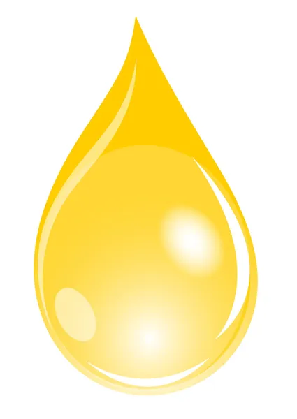 Illustration of a golden waterdrop — Stock Photo, Image