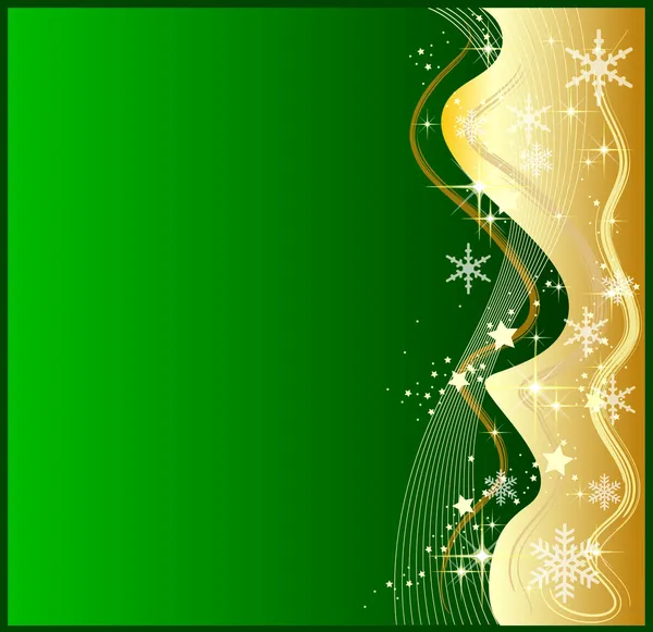 Ilustração de um backg abstrato de Natal verde — Fotografia de Stock