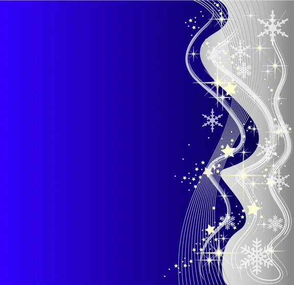 Illustration of a abstract blue christmas backgr — Stock Photo, Image