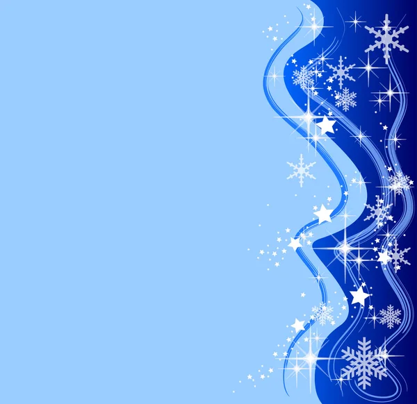 Ilustração de um backgr abstrato de Natal azul — Fotografia de Stock