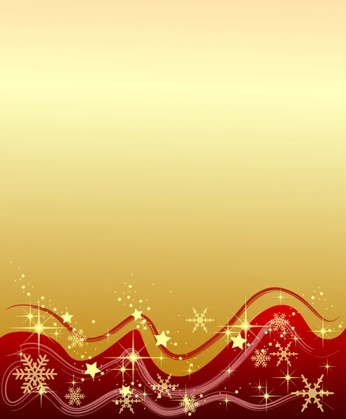 Illustration av en gyllene bakgrund med stjärnor i en — Stockfoto