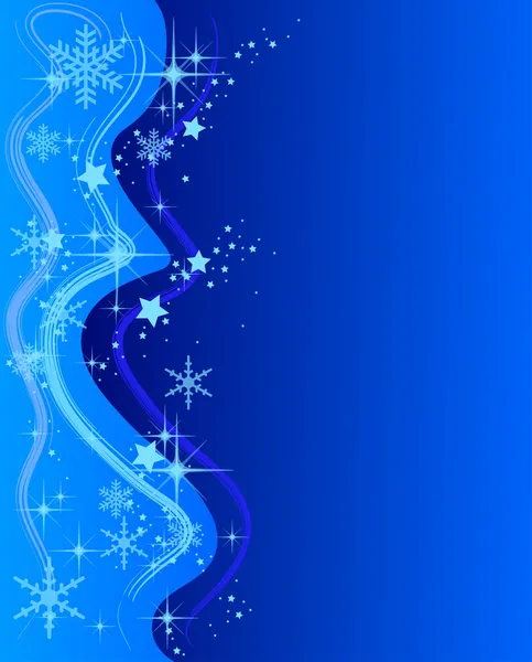 Illustration of a blue Christmas Background with — Stock Photo, Image