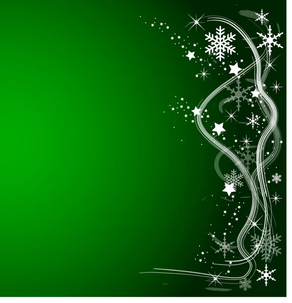 Groene Kerst achtergrond — Stockfoto