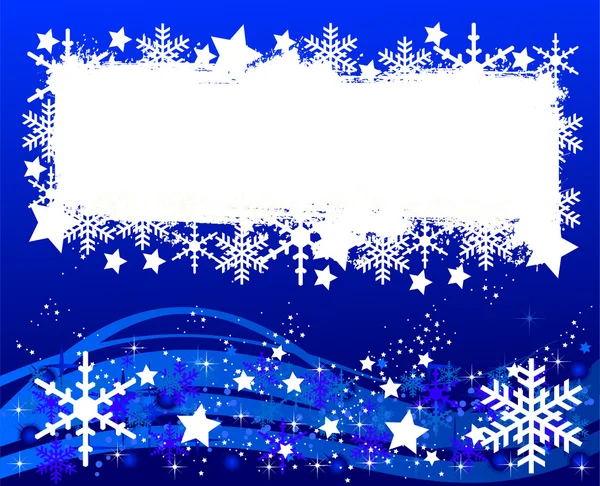 Blue christmas background- space for your text — Stock Photo, Image